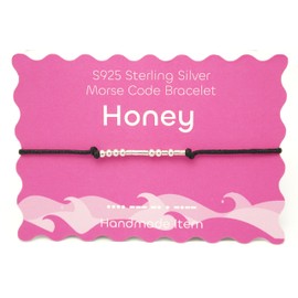 silwaver Sterling Silver Morse Code Bracelets for Women, Morse Code Inspirational Brithday Gift Bracelet for Friend Sister Memorial Day for Wifey, One Size, Sterling Silver, no gemstone