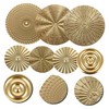 OSALADI 1set Metal Circle Wall Art Modern Decorative Sculpture for