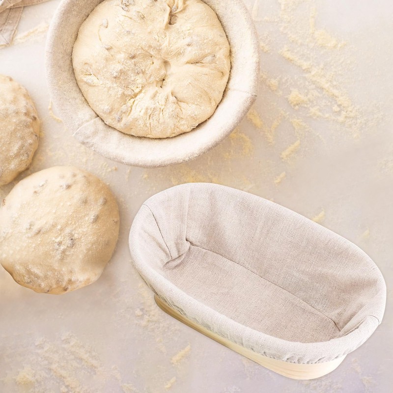 Sourdough Bread Baking Supplies, 2 Pack Banneton Bread Proofing Basket