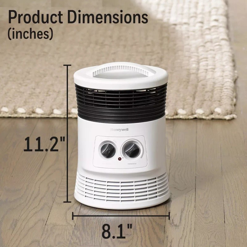 HONEYWELL 360 SURROUND FAN FORCED HEATER HHF360V, WHITE *NEW