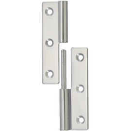 TRUSCO(トラスコ) ステンレス製抜き差し蝶番 左用 全長50mm TKN-50CL