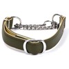 beanspet Dog Half Chalk Double-Layer Leather Collar, Dog Collar, Leather,
