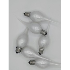 On The Bright Side Primitive Silicone Dipped 5 Watt Light Bulb - Pack of 6 - Silver