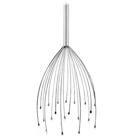 20 Fingers Metal Head Massager, Stocking Stuffer Stress Relief Scalp Massager for Men & Women, Portable Tingler Scalp Head Scratcher Massaging Tool for Hair Stimulation & Body Relaxation.