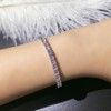 [3MNSCD] 7" 3 Color Gold Plated Tennis Bracelet Women Jewelry