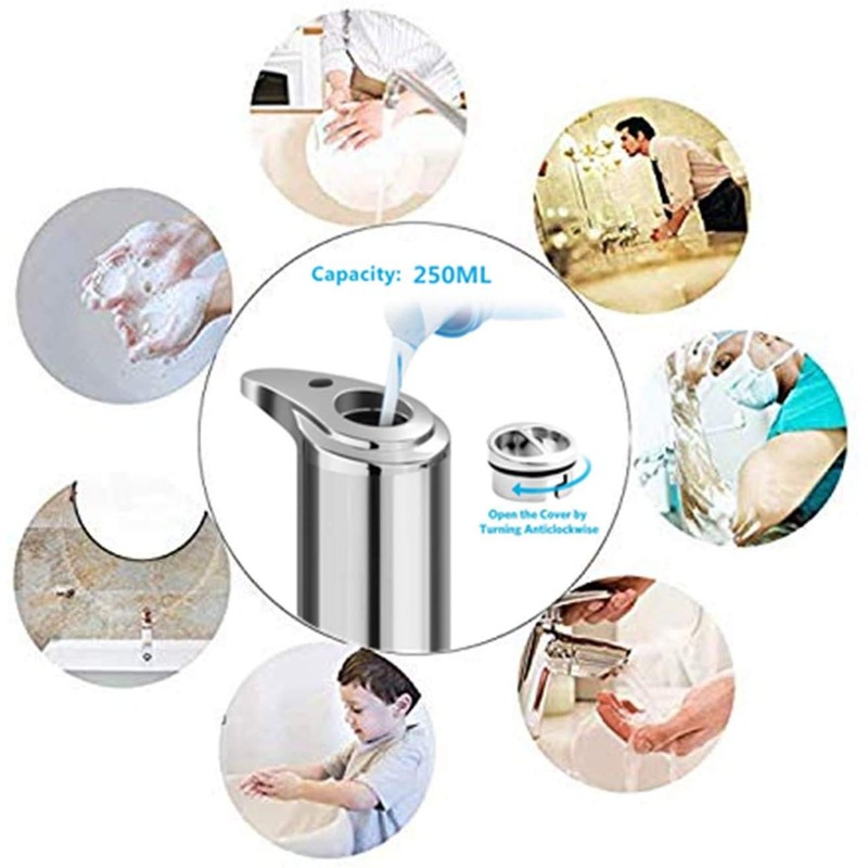 HJRUIUA Automatic Hand Motion Liquid Electric Soap Dispenser, IR Sensor,