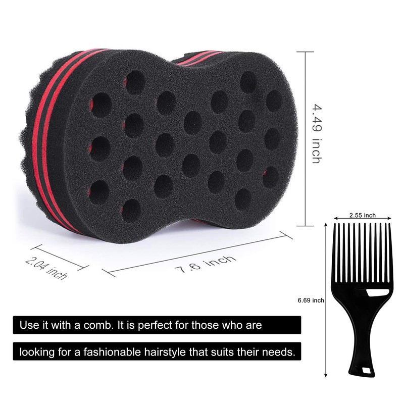 FIABC Big Holes & Big Size Barber Hair Brush Sponge