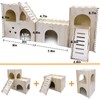 Hamster Hideout House Multi Chamber Rat Hide Hut Castle Climbing