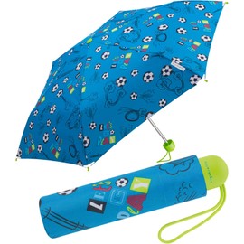 Ergobrella Children's Pocket Umbrella with Reflective Elements, football fan, soccer