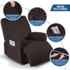 TAOCOCO Recliner Chair Covers Stretch Polyester Fabric 3-Piece for Large