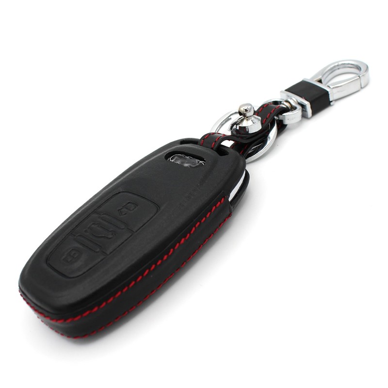 Finest Folia Leather Case for 3-Button Car Key Protective Case
