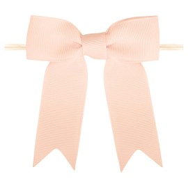 Meseey Premade Grosgrain Ribbon Bows for Treat Bags, 3 Inches, Set (Peach, 30)