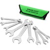 SWANLAKE 9-piece Super-Thin Open End Wrench Set, SAE 1/4", 9/32",