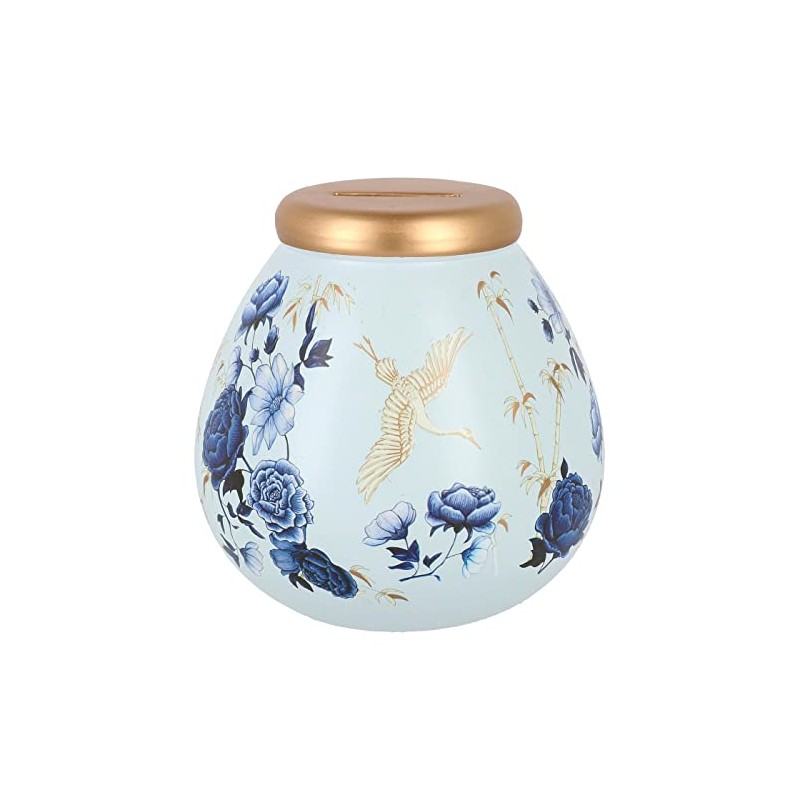 Pot Of Dreams Money Bank, Ceramic, Sky Blue, 14cm x