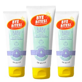 BYE BITES Repelentes de Mosquitos para Bebe en Crema BABY 75 ml cu - Tripack - Para Pieles Sensibles - Hipoalergenica - Aroma a Manzanilla -...       