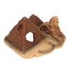 Aquarium Pyramid Decor Realistic Safe Resin Fish Tank Pyramid Hiding