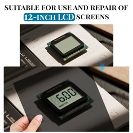 Polarizing Film, with Cleaning Kit and Finger Cots Adhesive Polarized Film 2 Pcs, Size7.9 X 11.9 in, Thikness 0.15mm, Suitable for LCD Screen Repair Photographic Filters & Physics Education