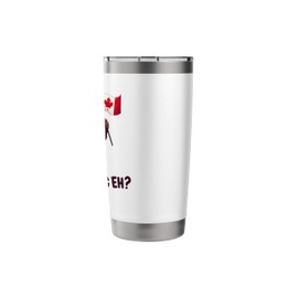 Happy Thanksgiving, Eh? Turkey with Canada Flag Stainless Steel Insulated Tumbler