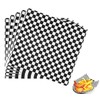 Food Grade Wrap Paper Greaseproof Sandwich Wrap Paper,100Pcs Checkered Baking