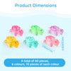 Wefaly Pack of 60 Mini Turtles, Mini Luminous Turtles Resin,