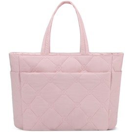 GAYUAPEIA Women's Tote Handbags, Quilted Fluffy Tote Bag, Work Bag with Spacious Laptop Compartment, Suitable for Travel, Fitness, Commuting, Shopping, Daily Use, and Gift Giving