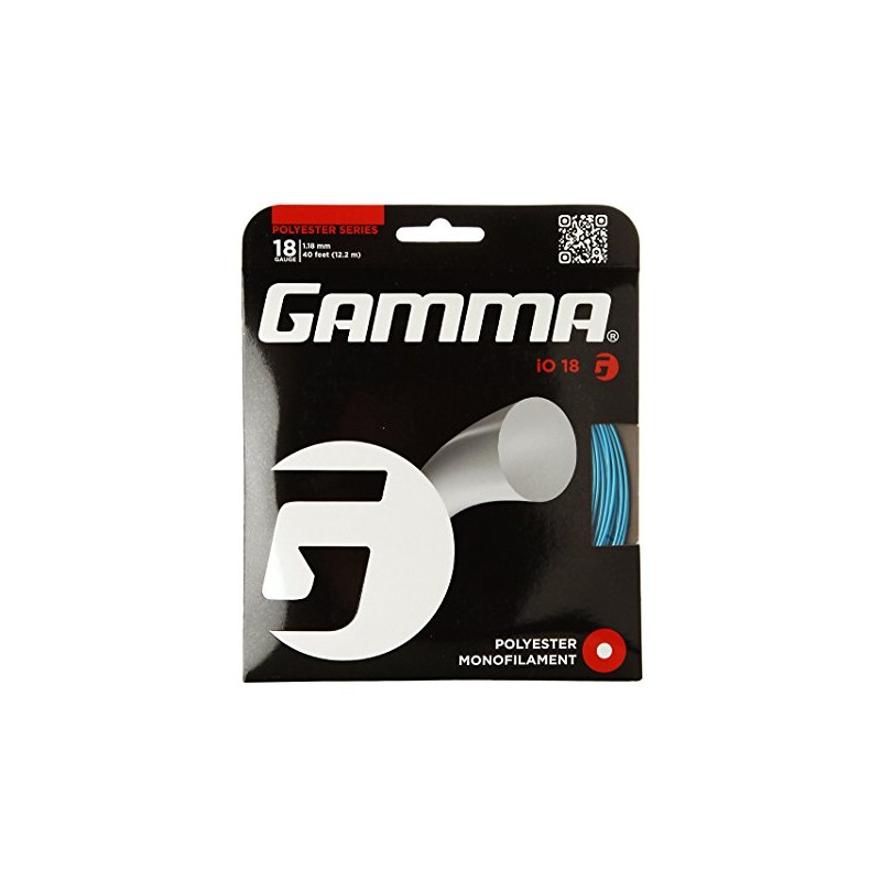 Gamma Io 18/1.18 mm 12.2 M Set Tennis String, Blue,
