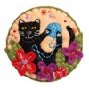 Hawthorn Handmade Black Cat Felt Craft Brooch Kit. Craft Kits