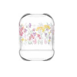 lav Duo Glass Food Container with Decorated Dome Lid | 12.75 Oz | Versatile Container for Food Storage | Ideal for Leftovers, Meal Prep, and On-the-Go Meals | Secure for Freshness | 12.75 oz | 380 cc