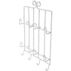 Bard's White Wrought Iron Wall Mounted 4 Cup and 4