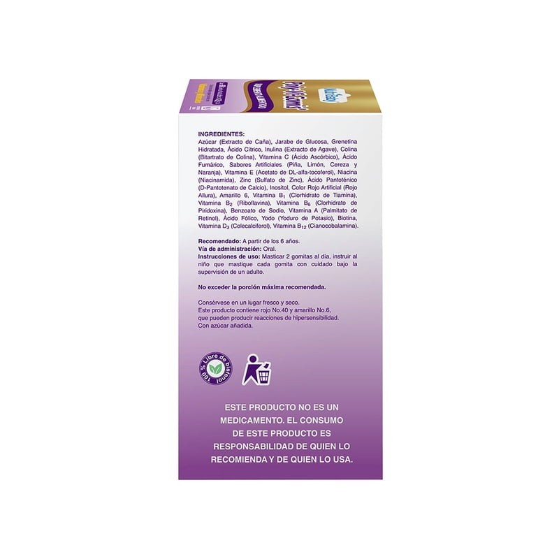 Suplemento alimenticio Poly Vi Gomis 60 gomitas masticables 2.5 g