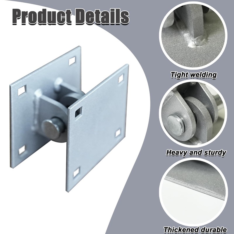 Joewuzun 2pcs Floating Dock Hinge Heavy Duty Dock Hardware Brackets