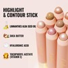 Oulac Face Highlighter Stick, Multi-use Cream Highlighter Makeup Stick, No