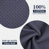 HYER KITCHEN 100% Cotton Waffle Weave Kitchen Dish Towels, Super