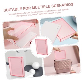 Gatuida Eyelash Storage Case Acrylic False Lash Organizer Durable and Lightweight Eyelash Holder for Individual Eyelashes Travel Friendly Design Easy to Clean for Beauty