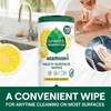 Seventh Generation Multi-Surface Cleaning Wipes, Lemon Zest Scent, Cuts Grease