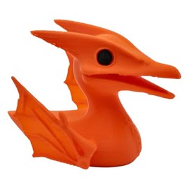 Pterodactyl Duck Figurine – Prehistoric Dinosaur Duck Hybrid Collectible – Desk & Car Décor – 3D Printed in Canada