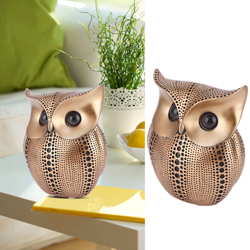 Owl Statue Figurine Ornament Innovative Resin Animal Sculpture Art Crafts