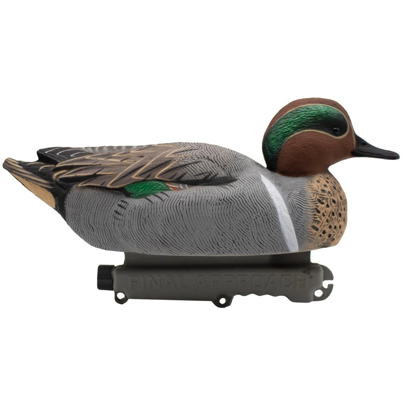 Final Approach HD Greenwing Teal Floater Duck Decoys, 12 Pack