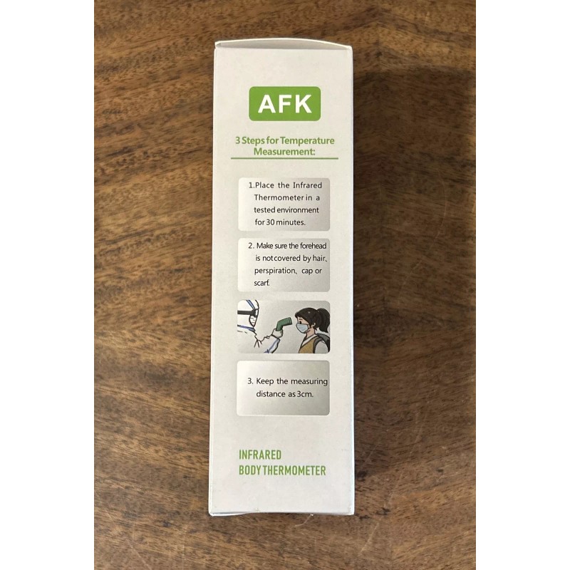 AFK Touchless Infrared Forehead Thermometer Brand New In Box ~