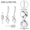 Calla Lily Dangle Earrings Lily Flower Drop Dangle Elegant Earring