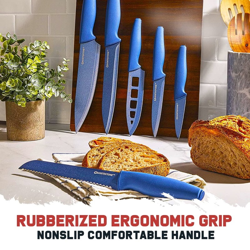 Granitestone Nutriblade Knife Set, High Grade Professional Chef Kitchen Knives