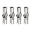 sourcing map 180 Degree Structural Pipe Connector 4pcs Chain Link