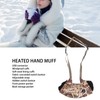 Outdoor Heating Gloves Temperature Adjustable Easy Operation Portable USB Plug