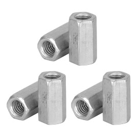Pack of 10 Spacers Galvanised Carbon Steel Long Hex Nut Screw Connection Nut Industrial Construction Fasteners (M6 x 18)