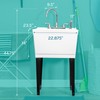 Utility Sink Laundry Tub with Gooseneck Faucet by JS Jackson