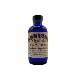 Ogallala Bay Rum | Refreshing Dual Purpose Cologne & Aftershave | Hand Crafted | Old Fashioned Bay Rum Scent with Sage & Cedar | 4 oz Bottle