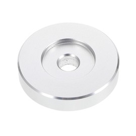 HOMSFOU 45 Rpm Adapter for 7 Inch Vinyl Record, Dome 45 Adapter for Turntable Record Center Adapter Turntable Accessory Record Aluminum Metal Big Hole