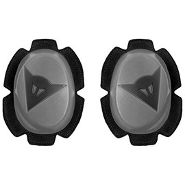 Dainese - Pista Knee Slider, Polyurethane Motorcycle Knee Pads, Even Contact with Slopes and Asphalt, Motorcycle Slider with Fastening, Anthracite/Black