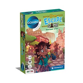 Clementoni 59271 Escape Game - Adventure in Rome, Exciting Board Game for Puzzling & Puzzles, Family Game with Note Cards & Props, from 8 Years