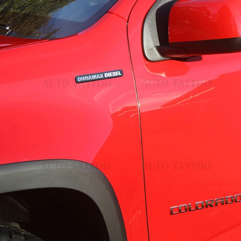2X 6.6l Duramax Die-sel Allison Emblem Fender Door Hood Tailgate